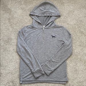 Victoria Secret Pink Quarter Zip with Hood